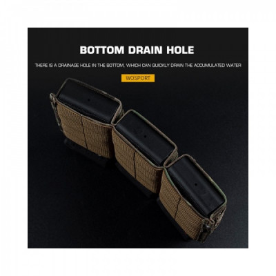 Port incarcator FAST Type Triple 5.56 Magazine Pouch (Medium) - MC (WOSPORT) foto