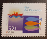 Portugalia 2000 Ziua pescarului, pesti corabi , serie 1v Mnh, Nestampilat