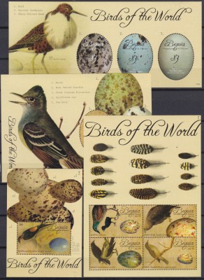 DB1 Fauna Pasari Bequia St. Vincent of Grenadines 2 x MS + 2 x SS MNH foto