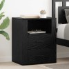 VidaXL Dulap de noapte Stejar negru 50 x 36 x 60 cm Lemn compozit 881080