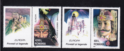 1997 LP 1432 a EUROPA POVESTI+LEGENDE SERIE CU VINIETE STANGA MNH foto