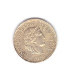 Moneda Elvetia 5 rappen 1985, stare buna, curata, Europa, Cupru-Nichel