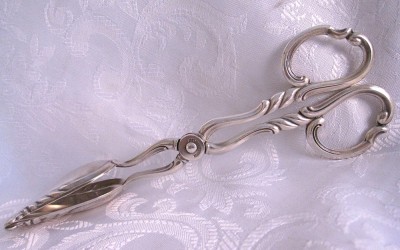 CLESTE ARGINTAT PLACAT CU ARGINT CLESTE PRAJITURA 17.5 CM foto