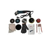 Polizor Unghiular 125mm cu Reglaj Turatie 3000-11000rpm si Accesorii, 3000W, Model Verde CMP1161V, Blocare Ax, 6 Trepte Viteza, Maner Lateral Reglabil