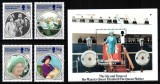 Falkland Dep 1985, Mi #133-136 + Bl 2**, Regina mama Elisabeta MNH! Cota 10,6 &euro;!