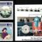 Falkland Dep 1985, Mi #133-136 + Bl 2**, Regina mama Elisabeta MNH! Cota 10,6 &euro;!