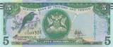 TRINIDAD SI TOBAGO █ bancnota █ 5 Dollars 2006 (2017) █ P-47c semnatura 10 █ UNC