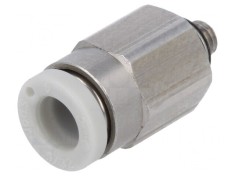 Racord push-in filetate, alamă, M3, 1-10 bar
