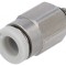 Racord push-in filetate, alamă, M3, 1-10 bar