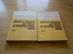 V. DONGOROZ--EXPLICATII TEORETICE ALE CODULUI DE PROCEDURA PENALA ROMAN vol 1+2 foto