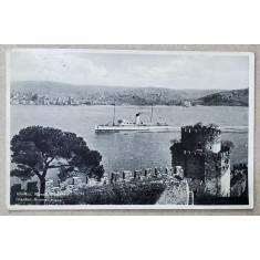 ISTANBUL , RUMELI HISAR , CARTE POSTALA , 1934