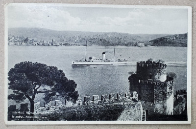 ISTANBUL , RUMELI HISAR , CARTE POSTALA , 1934 foto