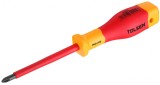 Surubelnita Phillips Izolata PH1x80 mm VDEline PREMIUM Tolsen, Protectie Electrica, Ergonomica, Otel S2, Standard EN60900
