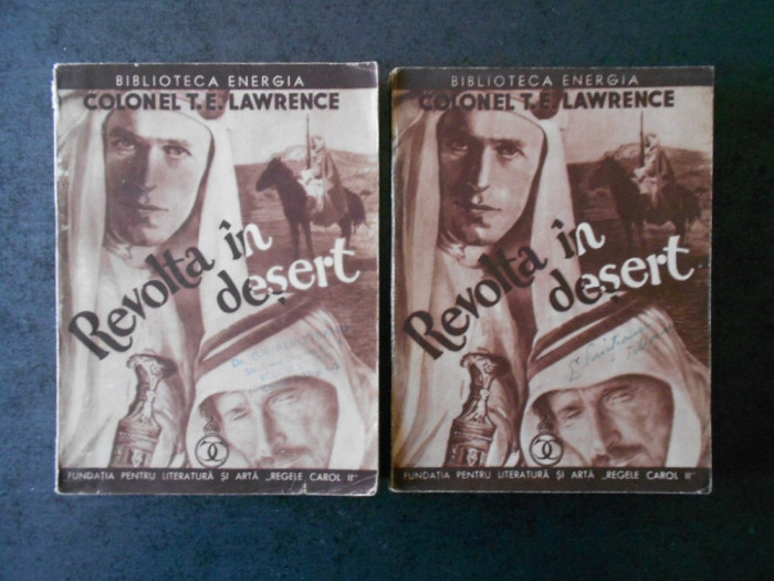 COLONEL T. E. LAWRENCE - REVOLTA IN DESERT 2 volume (1936)