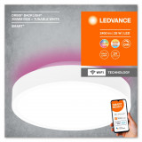 Plafoniera LED RGB inteligenta Ledvance SMART+ Wifi Orbis Backlight 350, 28W,