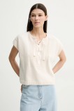 Sessun pulover femei, culoarea bej, 25209021