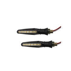 Semnalizare moto 12V cu funtie de lumina de zi alba si semnalizare galbena Cod: FS-1211 Automotive TrustedCars