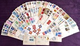 1961-1978 FDC Romania - Lot 80 plicuri prima zi la 50% din cota