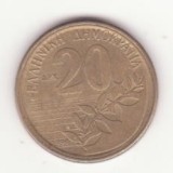 Grecia 20 drachme 1998 -Dionysios Solomos.