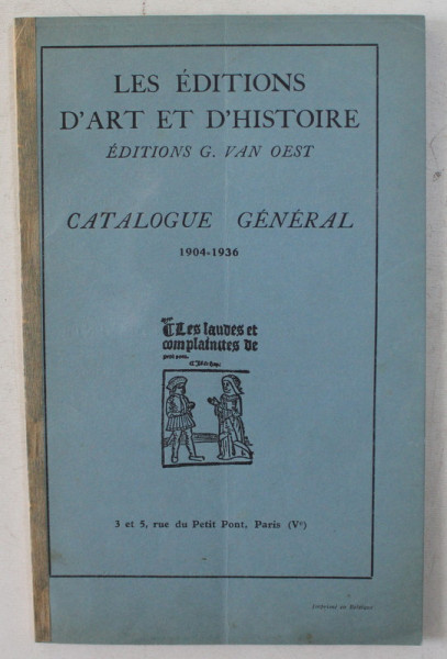 CATALOGUE GENERAL , 1904 - 1936