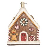 Cumpara ieftin Suport brad Craciun Casuta Turta Dulce ceramica multicolora 37x26x47 cm
