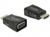 Adaptor HDMI la VGA T-M cu alimentare, Delock 65902