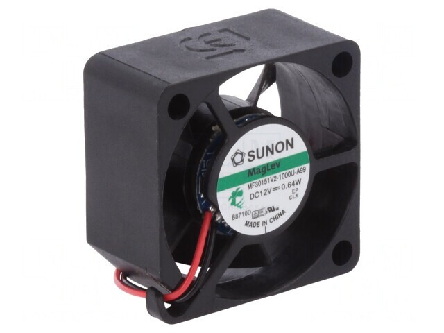 Ventilator DC Axial 12V 30x30x15mm 19dBA