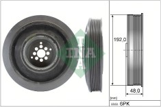 INA 544 0102 10 Fulie curea, arbore cotit