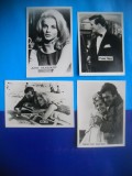 HOPCT LOT NR 1272 FRANTA-ACTORI/ARTISTI-4 CARTI POSTALE-NECIRCULATE