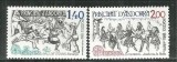 Andorra (Fr) 1981 - Europa, folclor, CEPT, serie neuzata