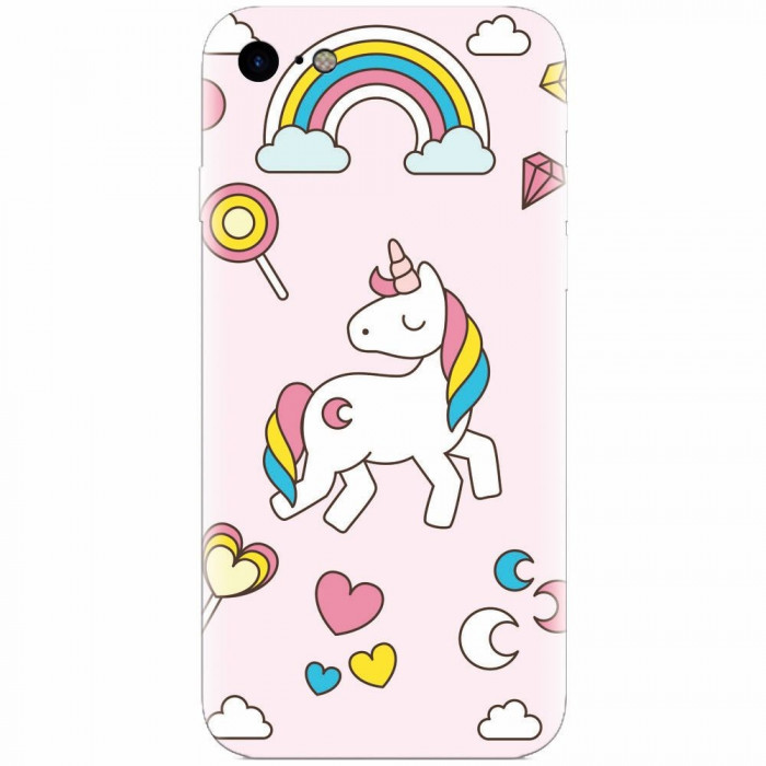 Husa silicon pentru Apple Iphone 6 / 6S, Cute Unicorn