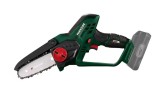 Motofierastrau cu lant Parkside 20V fara baterie si incarcator, lungime de taiere de 15cm, viteza de 8m/s, pentru taiat, maruntire crengi, lemn etc