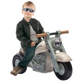 AIYAPLAY Vehicul de alunecare, Design de motocicletă, Muzică și Bule, pentru 2-5 ani, Cream White | Aosom Romania