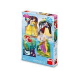 Cumpara ieftin Puzzle Printese, 4x54 piese - DINO TOYS