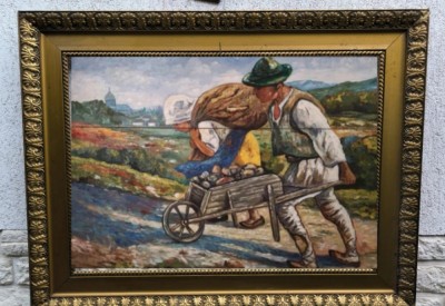 Tablou vechi scoala romaneasca foto