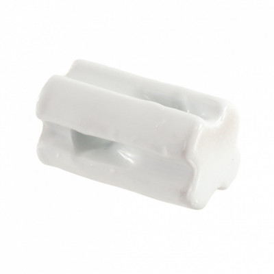 Izolator de colț și capăt, din porțelan, pentru gard electric permanent foto