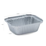 Forma de copt S-528 caserol aluminiu dreptunghiular 100 buc/set