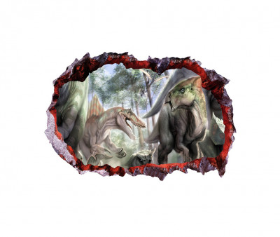 Sticker decorativ cu Dinozauri, 85 cm, 4217ST-1 foto