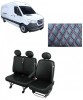 Huse Scaune Piele Eco Mercedes Sprinter 2018-2025, 3 Locuri (2+1) ALM, Premium, Romburi, Accesorii Auto