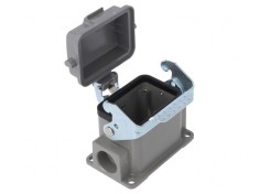 Carcasă pentru conectori HDC D6B cu clichet drept PG16