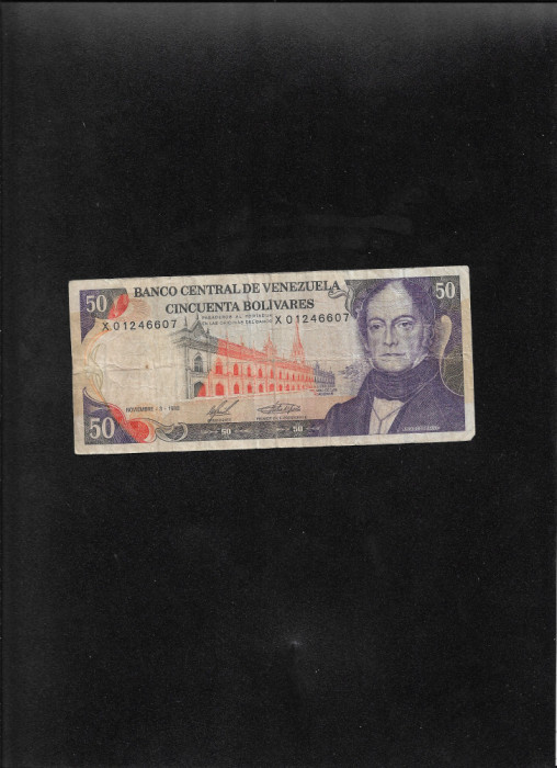 Venezuela 50 bolvari bolivares 1988 seria01246607