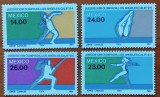 MEXIC-''-Serie comp.'OLIMPIADA L.A.'' -4v,-MNH-Nestampilate -Vezi-Scan