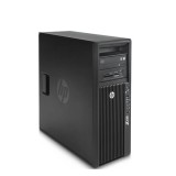 Unitate PC Refurbished, HP Z420 WORKSTATION TOWER, Procesor XEON E5 1620 V2, Memorie RAM 8 GB, SSD 256 GB NOU, Placa video Nvidia NVS 310, DVD-ROM
