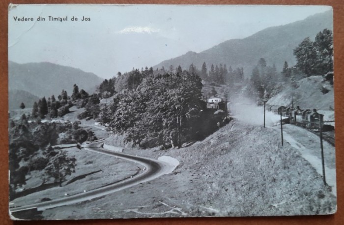 Carte postala, vedere din Timisul de Jos, 1947
