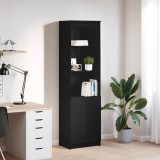 VidaXL Tablou Stejar negru 50x35x180 cm Lemn prelucrat