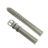 Curea de ceas Gri din piele naturala de Lungime L - 10mm 12mm 14mm 16mm 18mm 20mm 22mm 24mm, Time Veranda