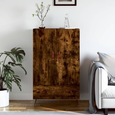Gossi dulap inalt, stejar afumat, 69,5x31x115 cm, lemn prelucrat foto