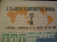 Revista Fotbal nr.209/27 mai 1970-Inaugurarea El Mundial 70 foto