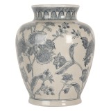 Cumpara ieftin Vaza flori ceramica alba albastra &Oslash; 23x29 cm