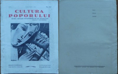 Cultura poporului , Cetatea Alba , Basarabia , nr. 3 - 4 , 1934 foto